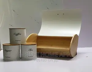 4 In1 Bamboo Bread Bin