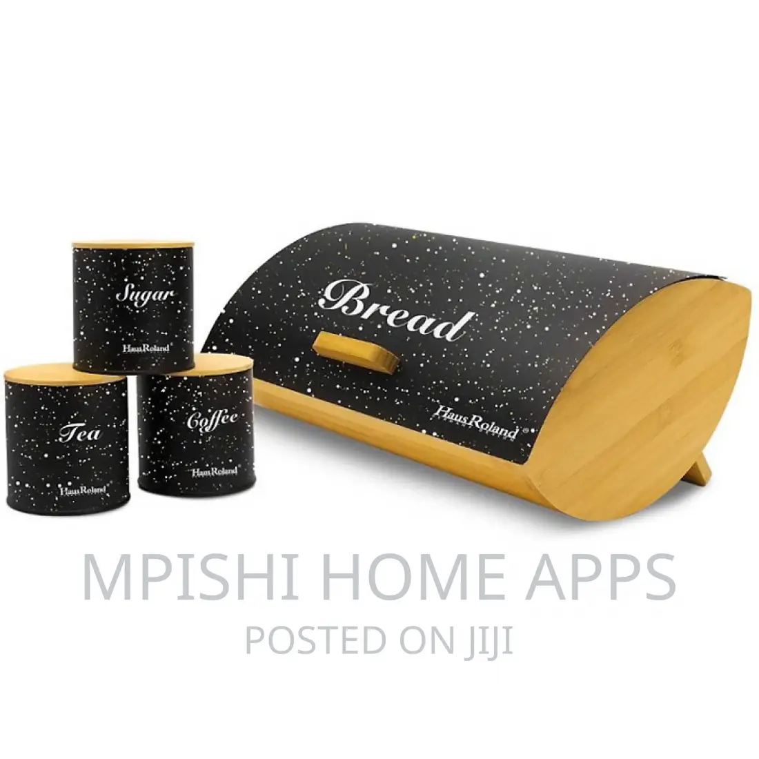 4 In1 Bamboo Bread Bin