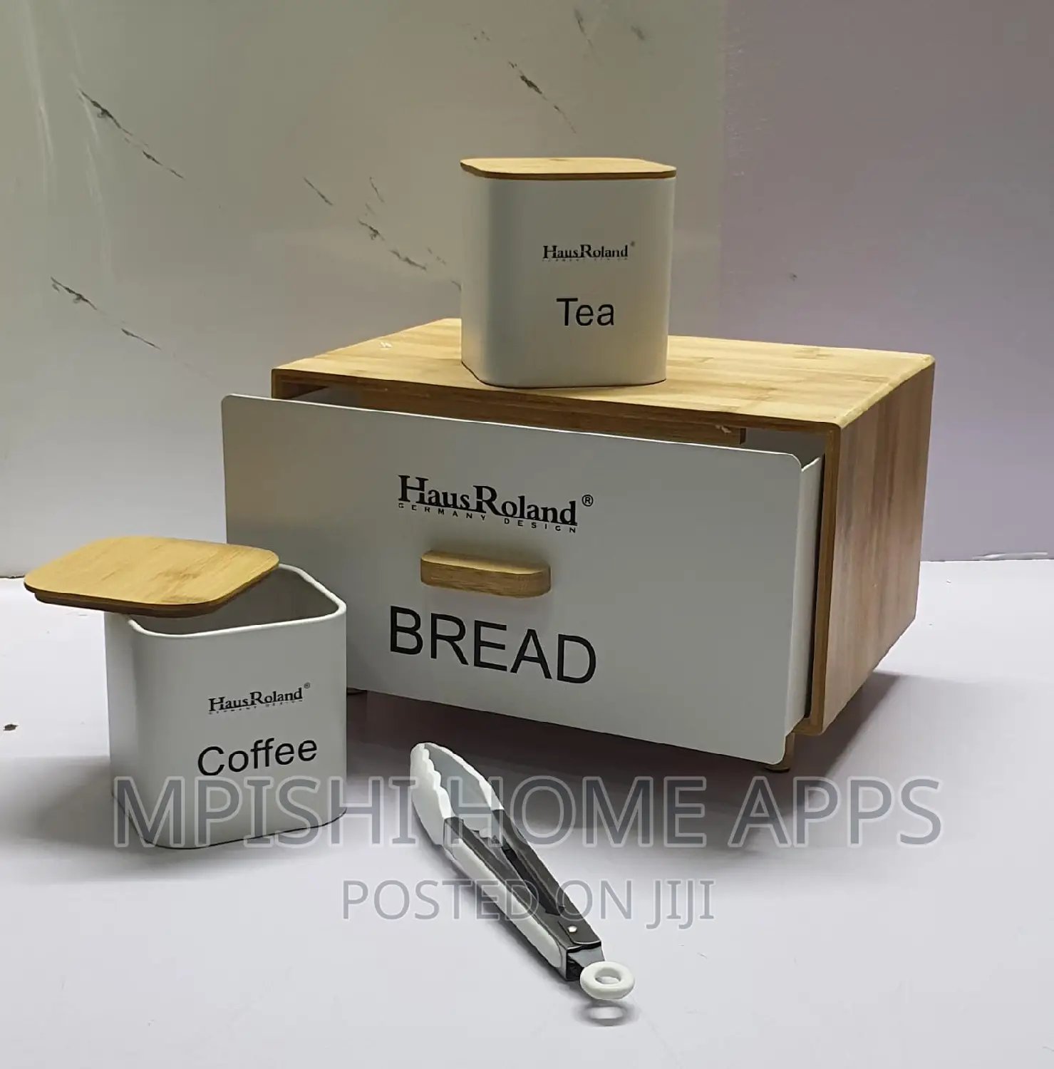 4 In1 Bamboo Bread Bin