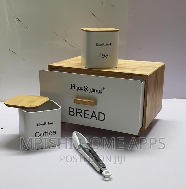 4 In1 Bamboo Bread Bin - thumbnail 8