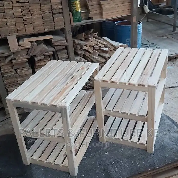 Pinewood Pallet Design Shoe Rack