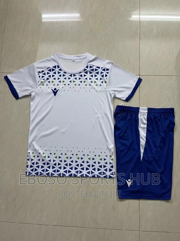 White Imported Football Jerseys - main view