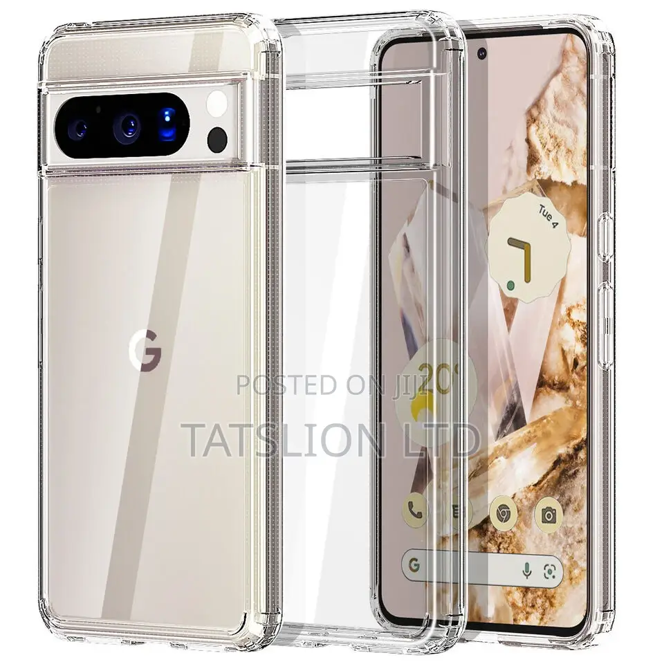 Clear Case for Google Pixel 7 Shockproof Bumper Sta