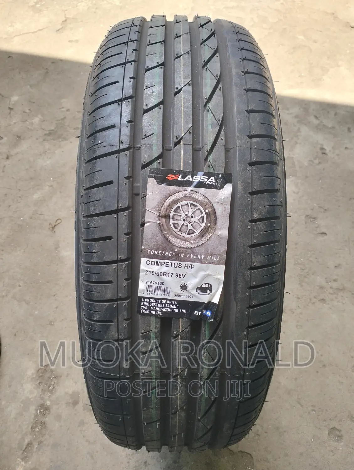 215/60r17 Lassa Tyre Made in Turkey