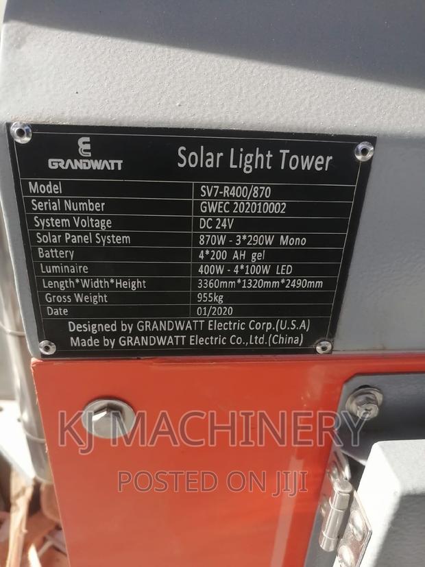 Solar Light Tower Super Quality -Road Construction - thumbnail 4