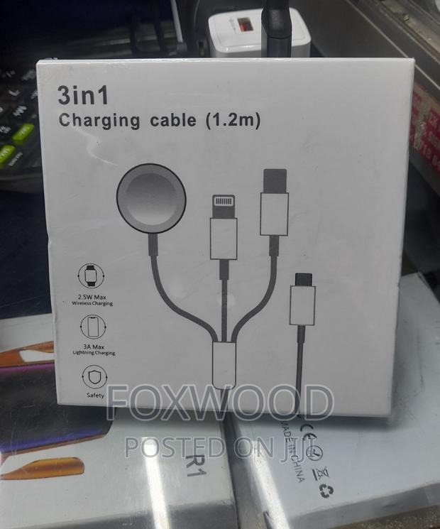 3 in 1 Type C Watch Charger for Apple Watch iPhone Usb-C - main view