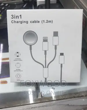 3 in 1 Type C Watch Charger for Apple Watch iPhone Usb-C