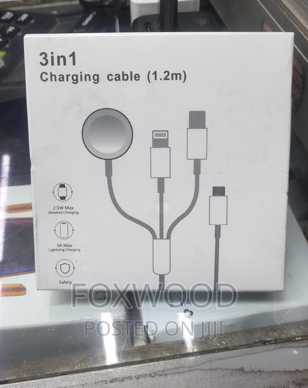 3 in 1 Type C Watch Charger for Apple Watch iPhone Usb-C - thumbnail 2