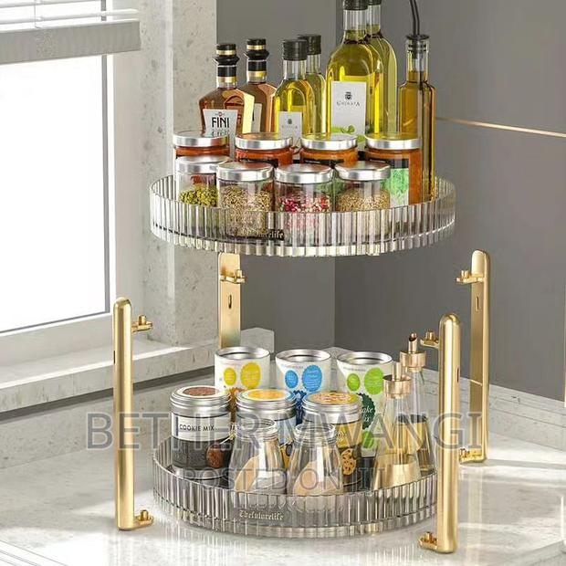 360° Acrylic Rotating 2 -Tier Decorative Organiser