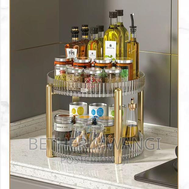 360° Acrylic Rotating 2 -Tier Decorative Organiser - thumbnail 2