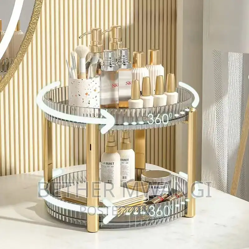 360° Acrylic Rotating 2 -Tier Decorative Organiser