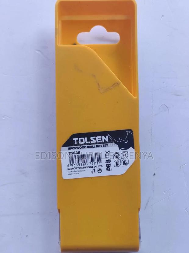 Wood Drill Bits Tolsen 5pcs Wood Drill Bits Set 75625 - thumbnail 2