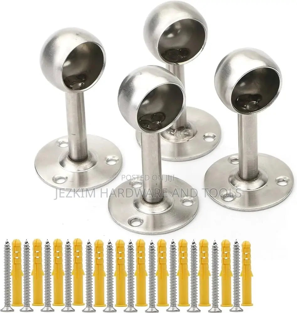Chrome Brackets Holders 3⁄4 and 1" Available