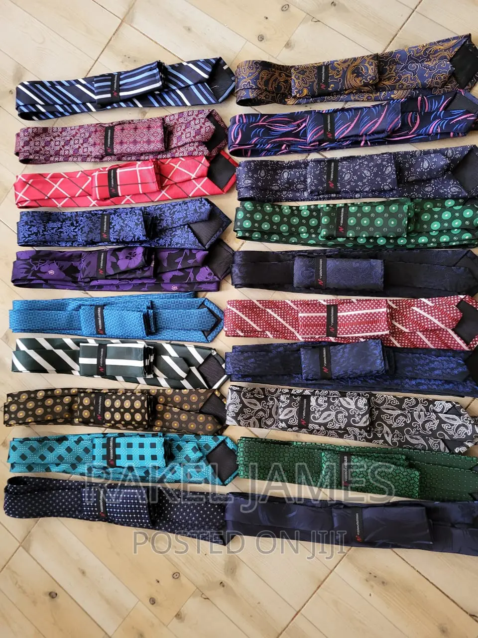 Floral Ties With Pocket Square.