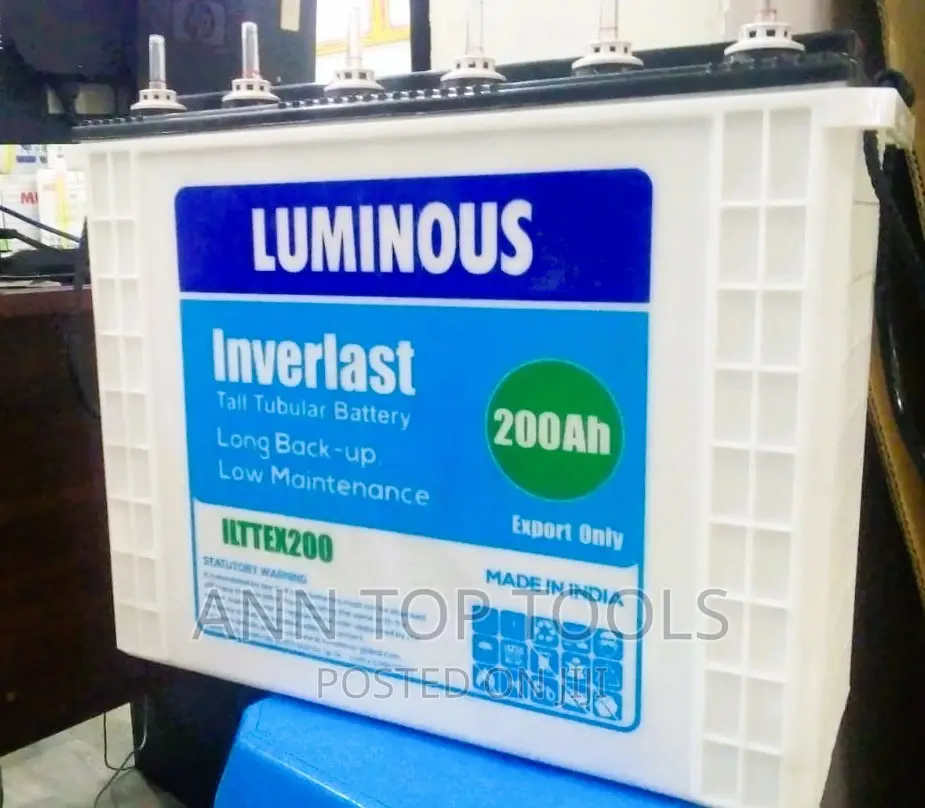 Luminous 200ah 12V Tall Tubular Battery