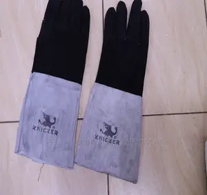 Two Color Leather Gloves