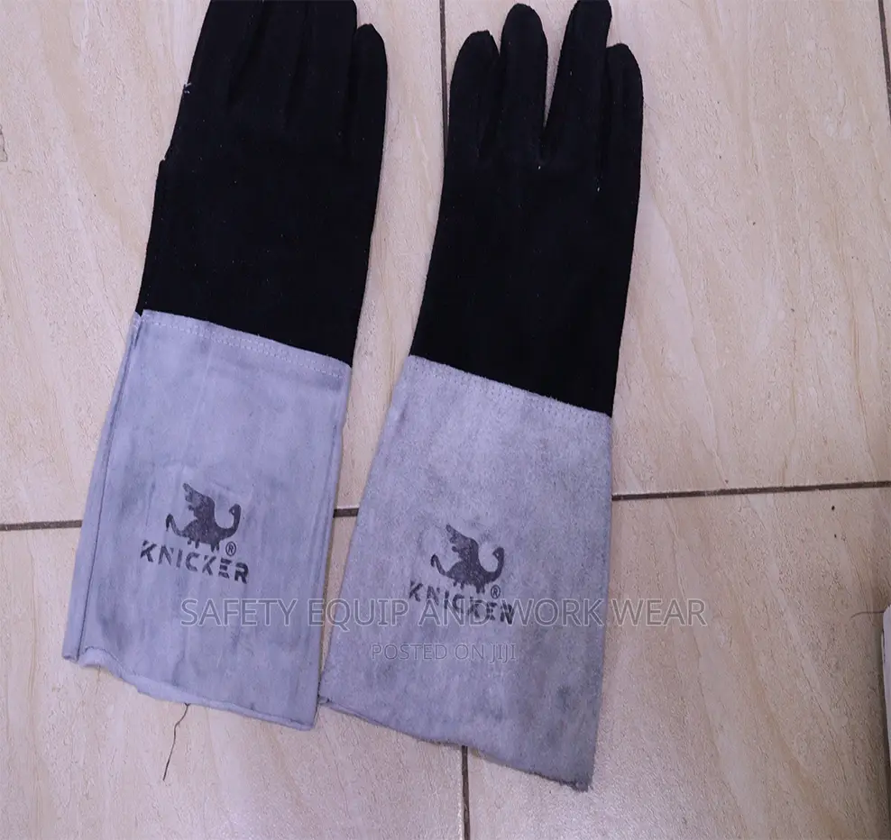 Two Color Leather Gloves