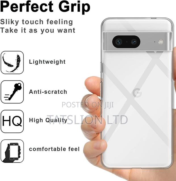 Case for Google Pixel 7A Silicone Case Clear Slim Bu - thumbnail 2