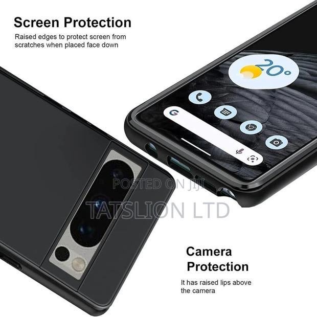 Google Pixel 8 8 Pro 7a 7 6 6A Pro Case, Slim Silicone Gel P - thumbnail 2