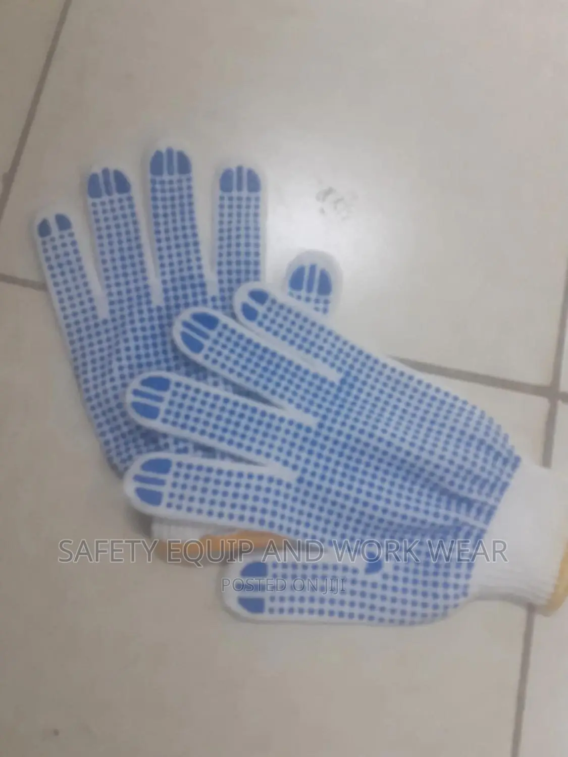 Unisex Cotton Dotted Glove