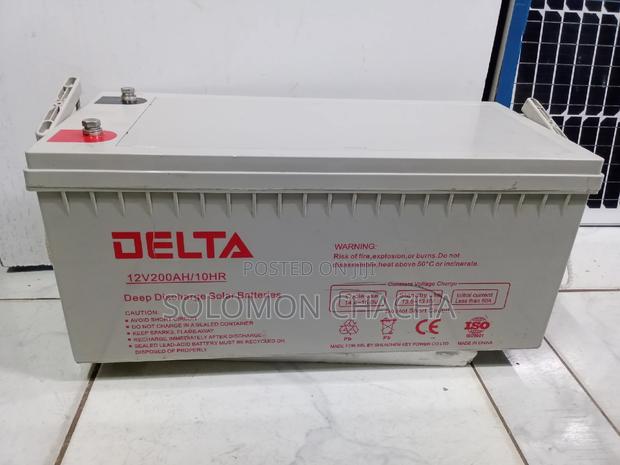 Delta 200ah 12V Deep Cycle Solar Battery - thumbnail 2