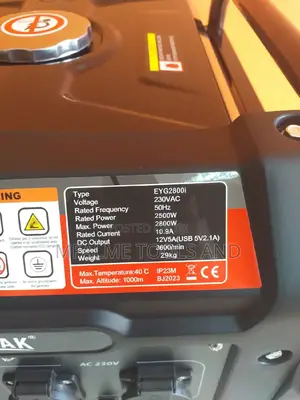 Inverter Generator Pure Sine Wave Supersilent Petrol 2.5kva
