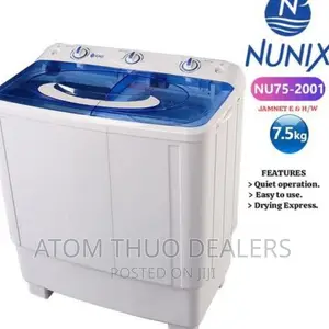 Nunix 7.5 Kg NU75-2001 Twin Tub Washing Machine Top Loading