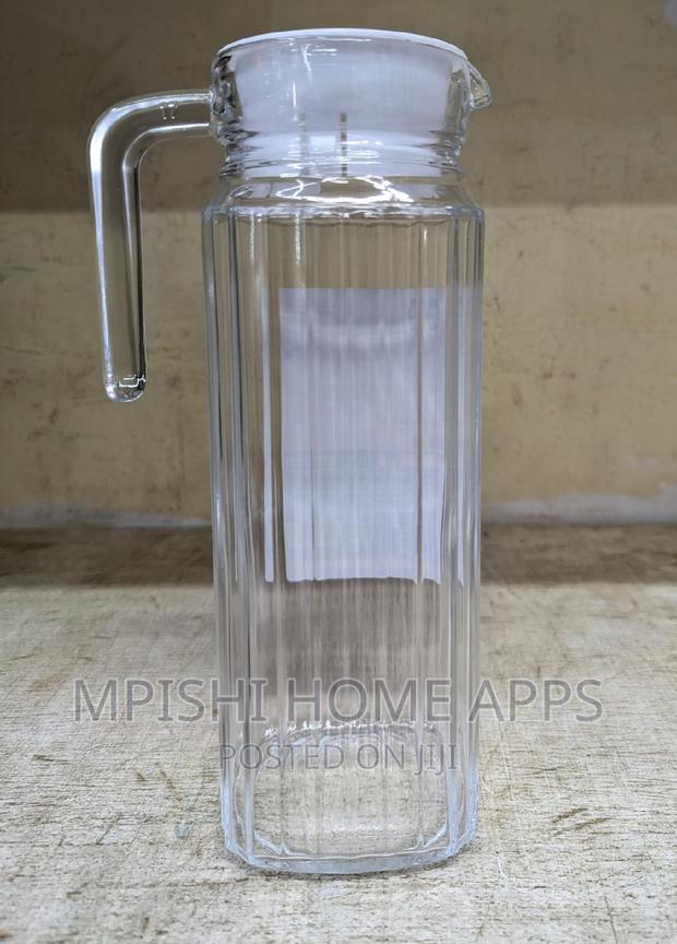 1.1ltr Fridge Glass Water Jug - thumbnail 2