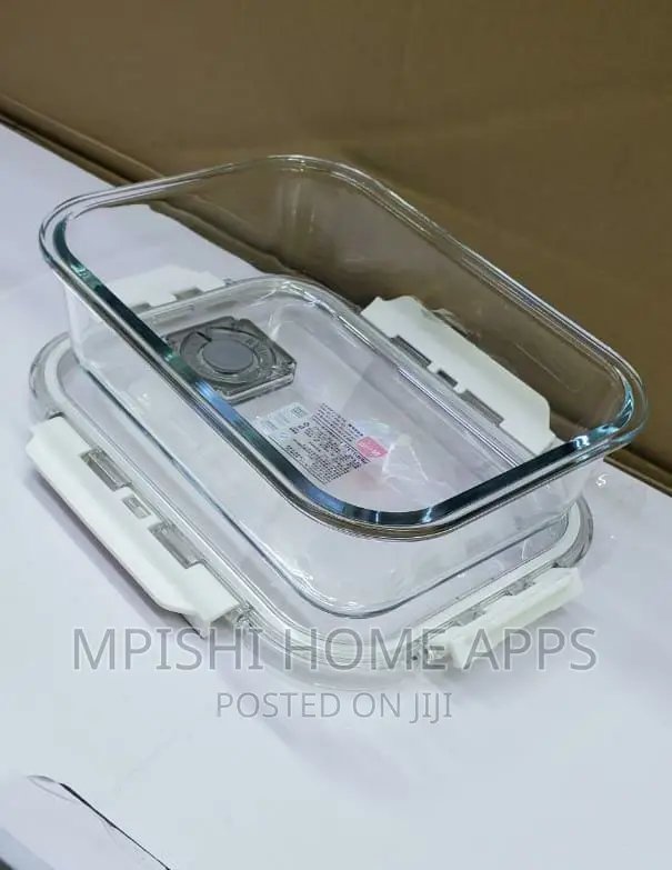 Glass Snack/ Food Box With Airtight Lid