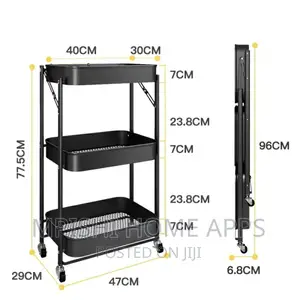 3 Tier Multifunction Storage Trolley
