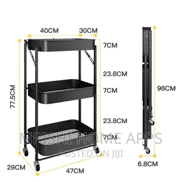 3 Tier Multifunction Storage Trolley