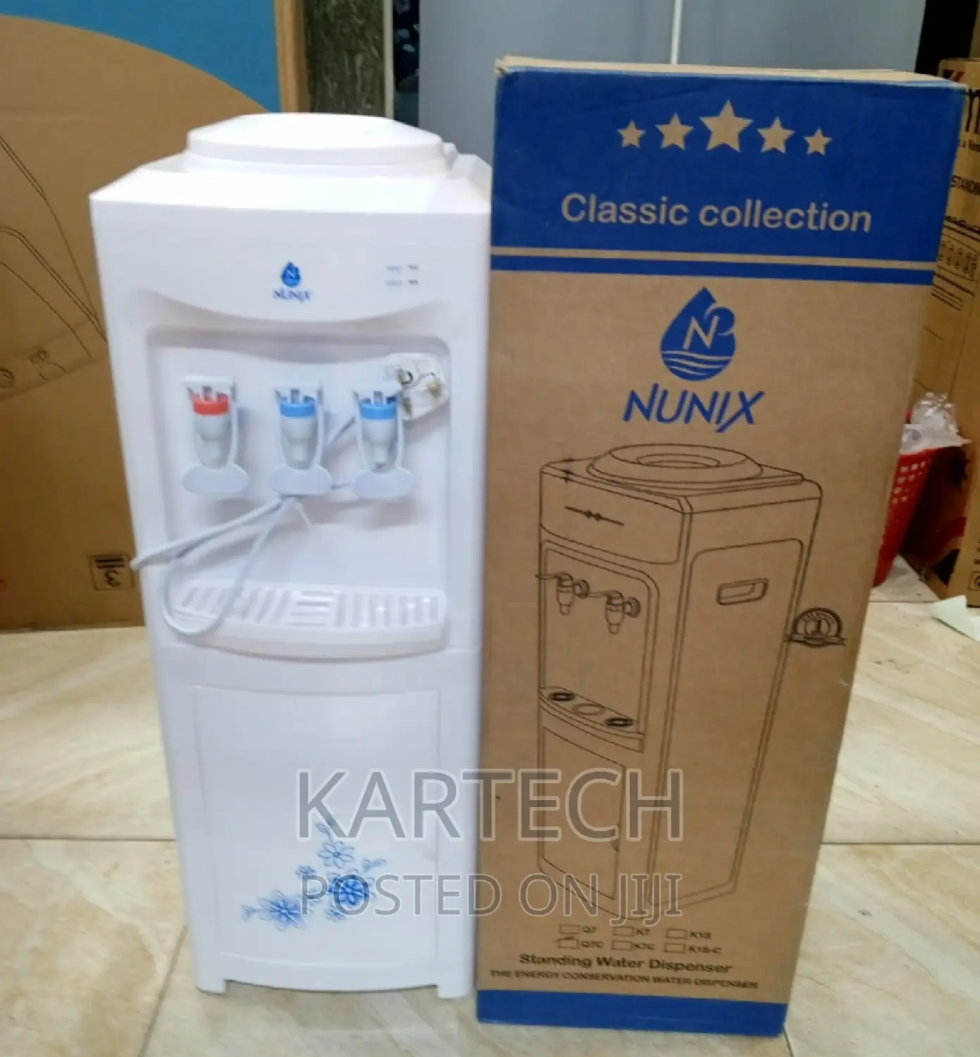 Top Load Nunix Q7c Water Dispenser Hot Normal and Cold