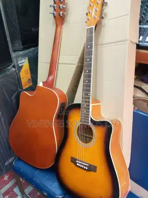 Semi Acoustic Guitar Brown