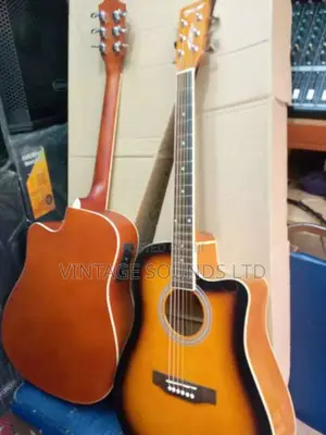 Semi Acoustic Guitar Brown