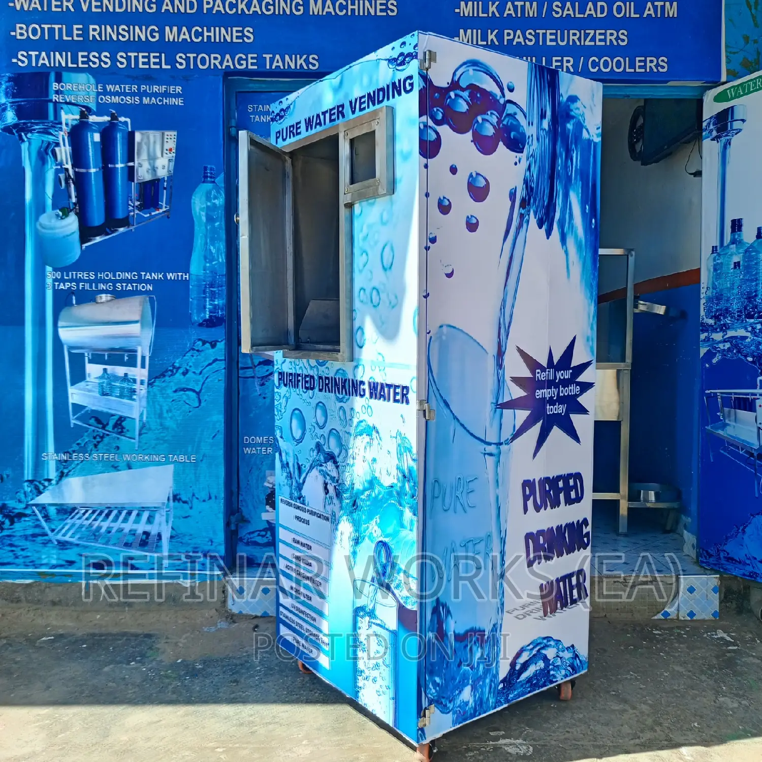 Automatic Purified Water Vending ATM / Stations