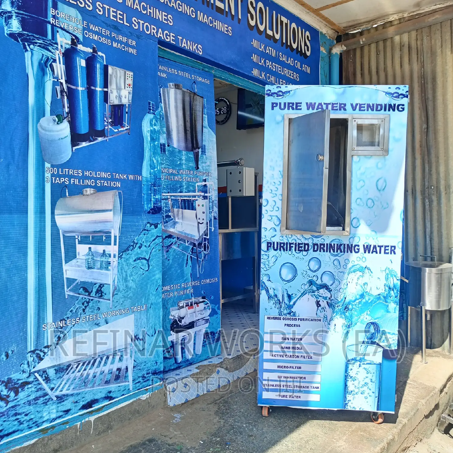 Single Cabinet Water Vending Machine - For Refilling Station