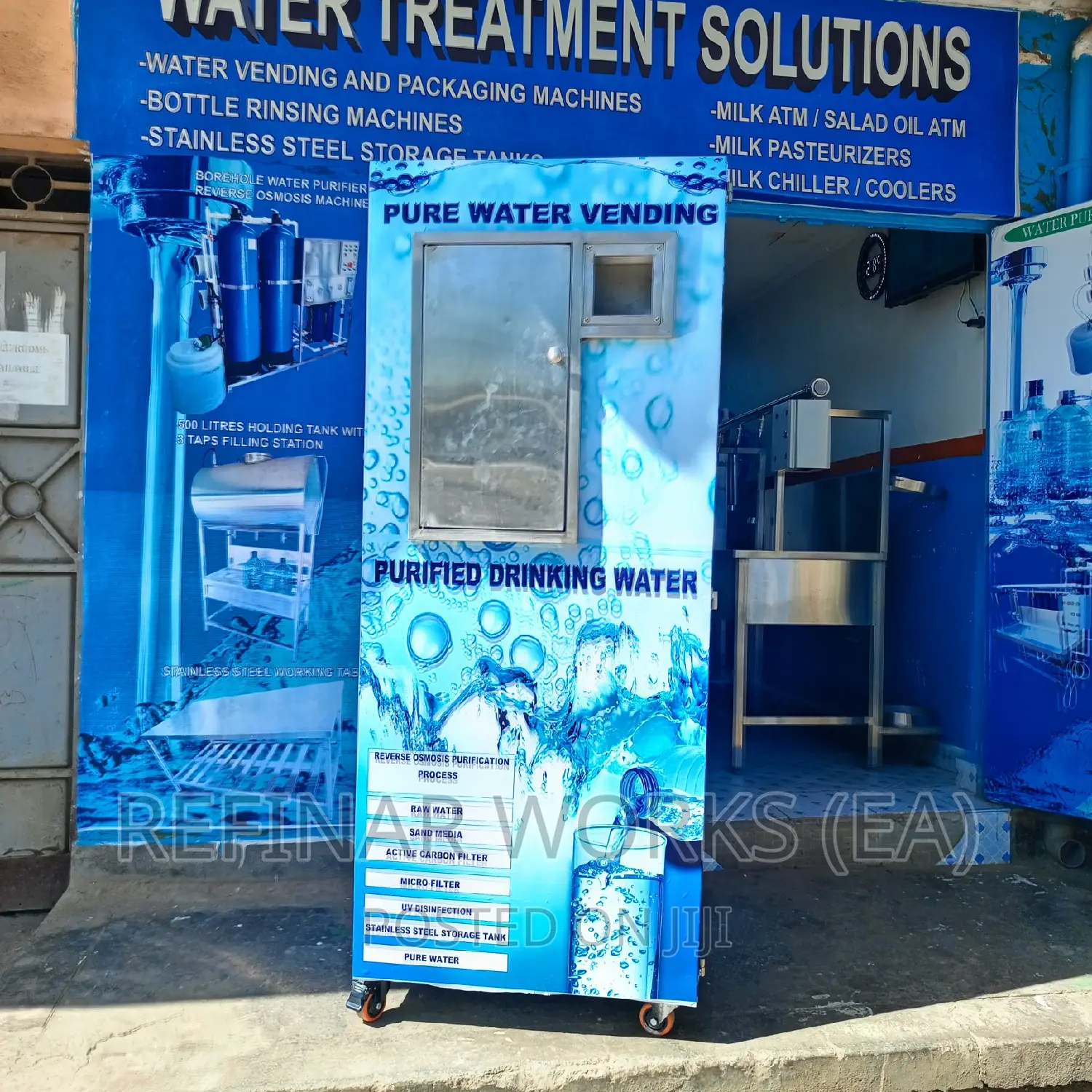 Single Cabinet Water Vending Machine - For Refilling Station