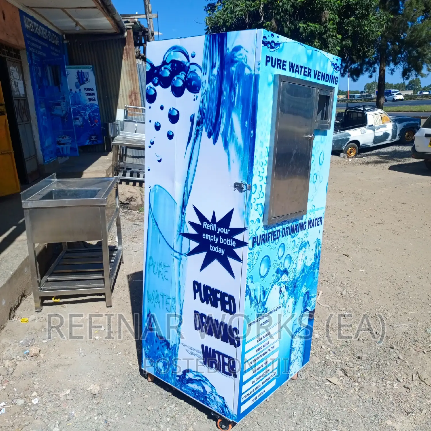 Single Cabinet Water Vending Machine - For Refilling Station