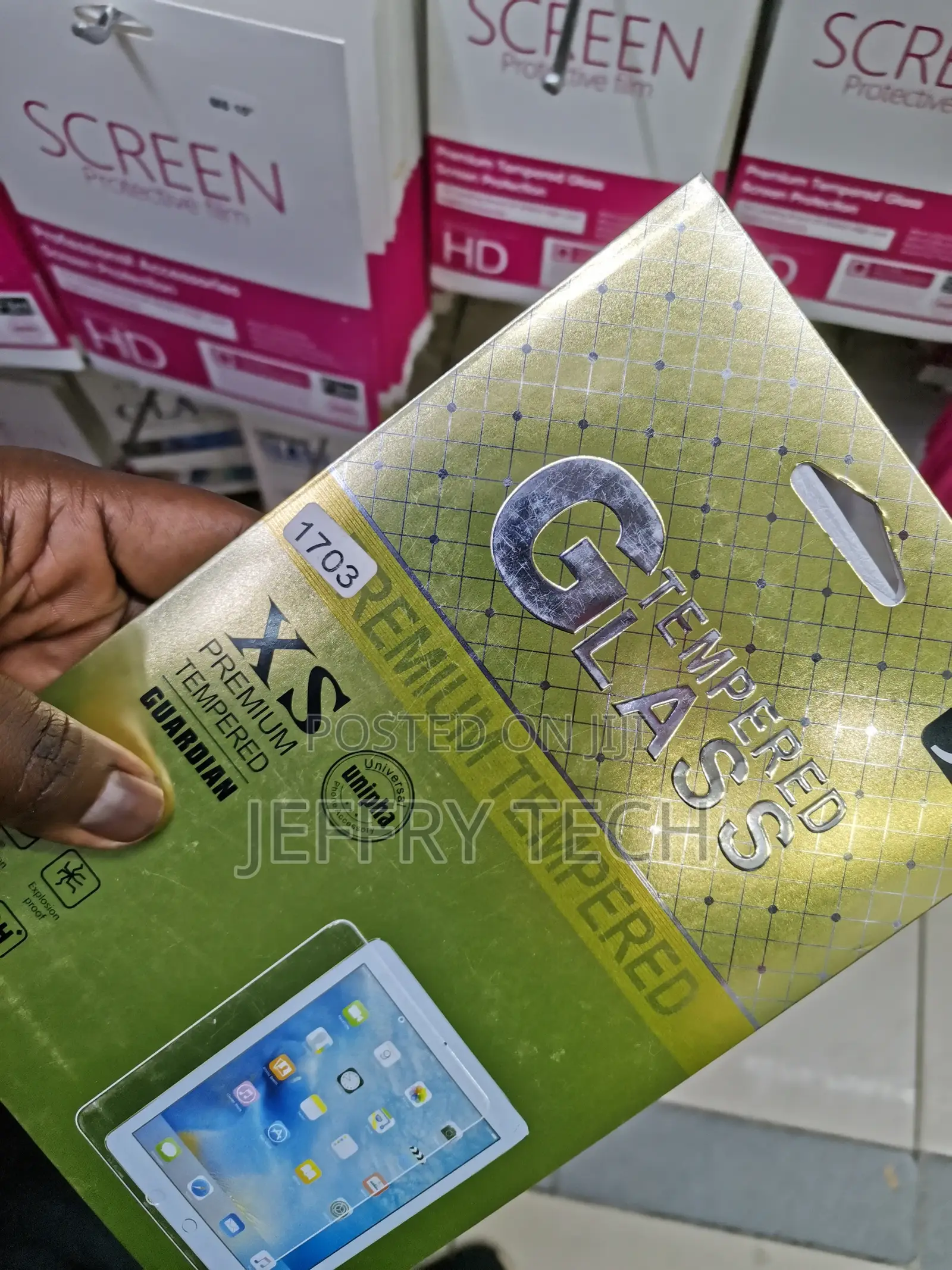 Glass Screen Protector Itel Inote Prime 3 Tablet(IT 1703)- T
