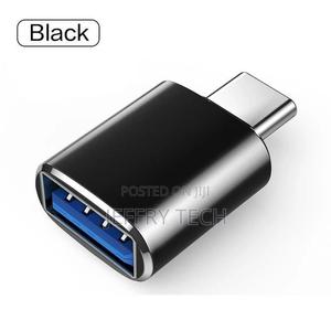 1PC USB to Type C Adapter OTG Converter Black - thumbnail 2