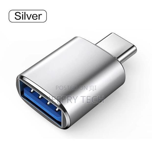 1PC USB to Type C Adapter OTG Converter Silver