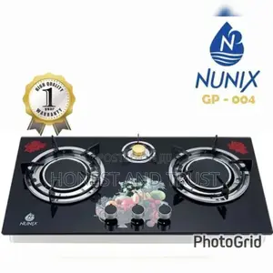 Nunix 3 Burner Glass Top
