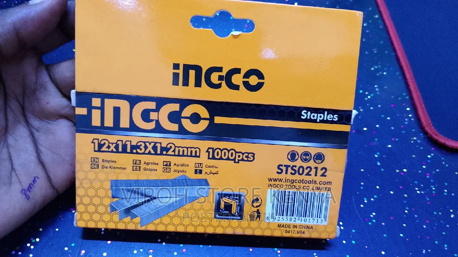 INGCO Staple Pins 12x11.3x1.2mm 1000pcs