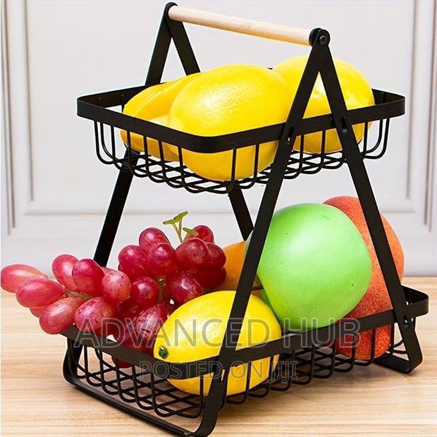 2 Tier Metallic Fruit Rack - main view