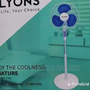 Ailyons 16" Stand Fan With Round Base FS-1609-K