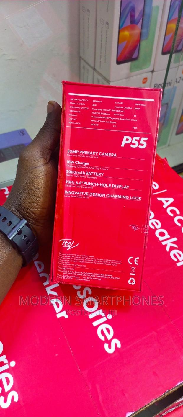 New Itel P55 Plus 128 GB Black - thumbnail 4