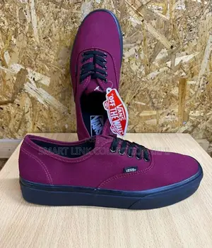 Maroon Vans Shoe