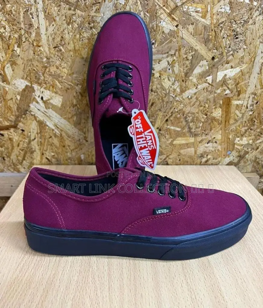 Maroon Vans Shoe