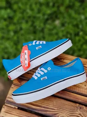 Blue/ Mattered Yellow Vans