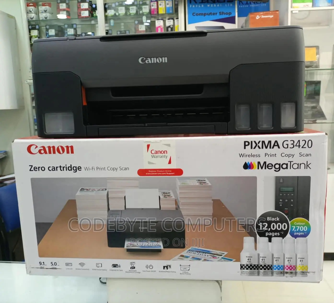 Canon Pixma G3420 All in One Wireless Color Printer